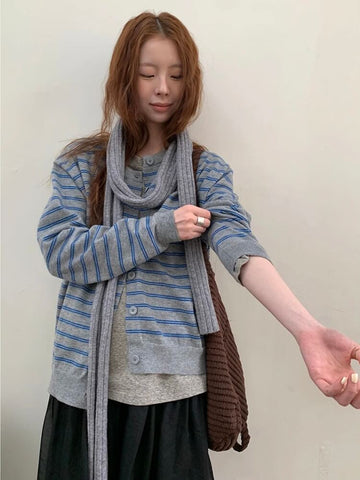 Striped Cardigan - KAYSMAR