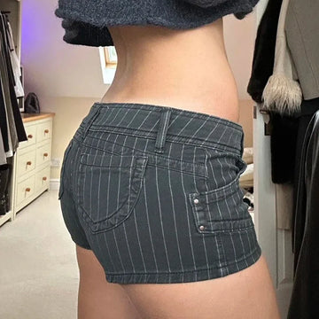Striped Micro Shorts - KAYSMAR
