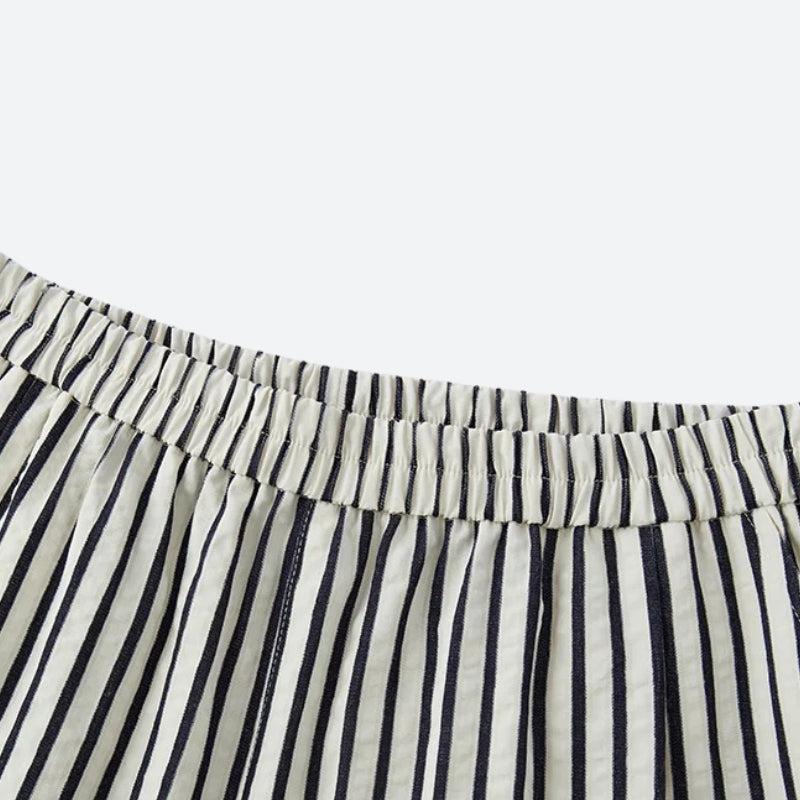 Striped Wide Leg Pants - KAYSMAR