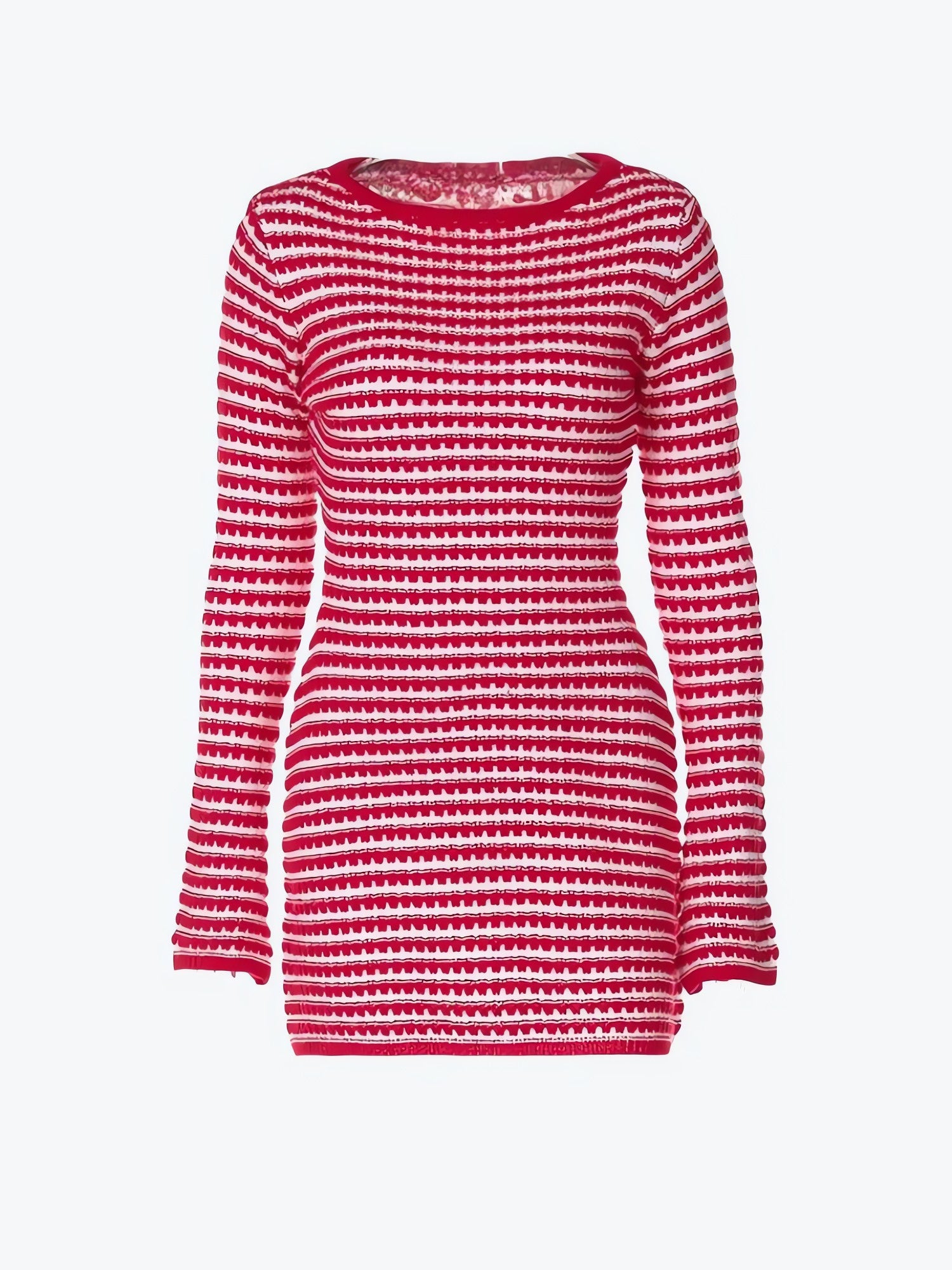 Striped Knitted Mini Dress - KAYSMAR