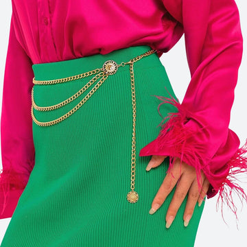 Sun Medallion Chain Belt - KAYSMAR