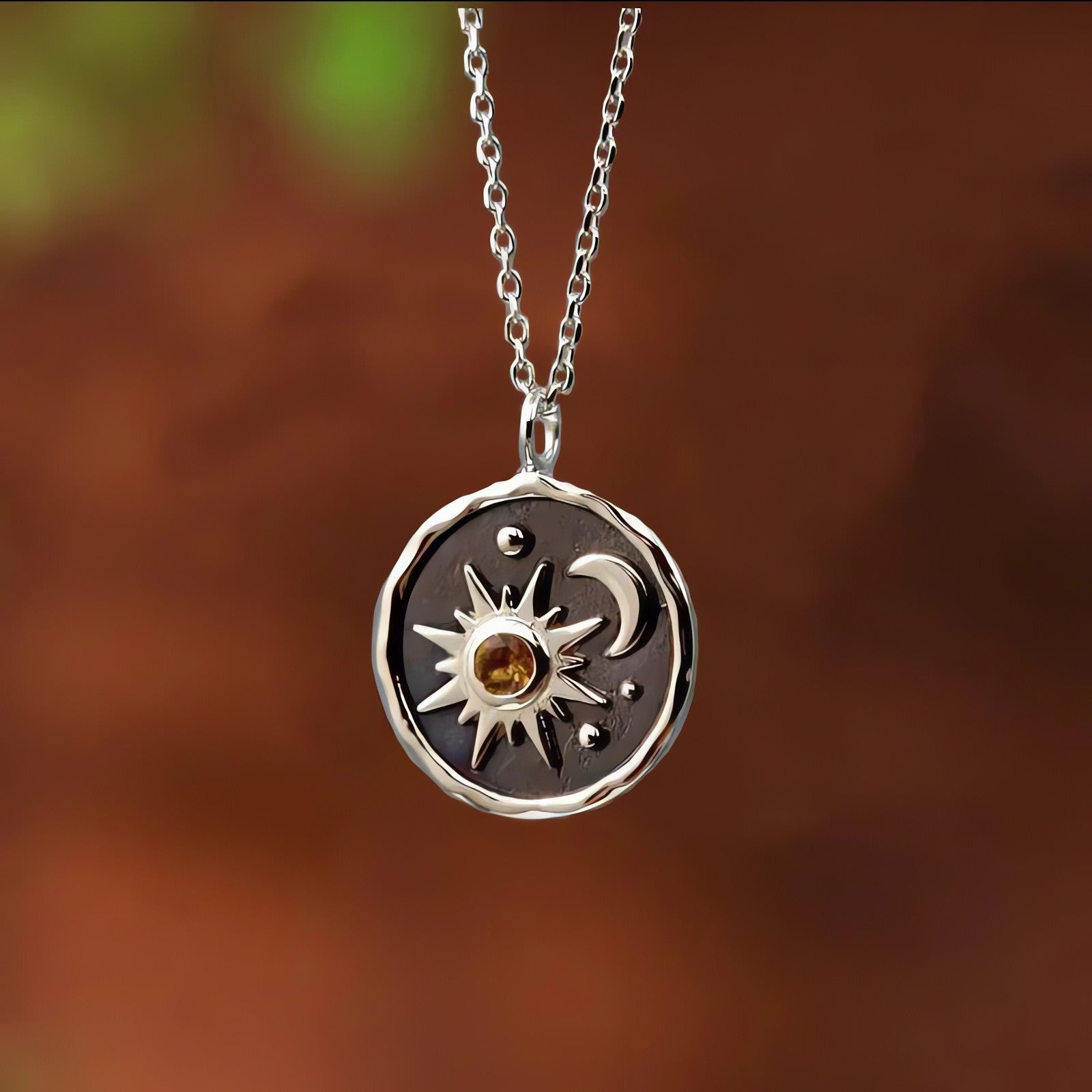 Sun Moon Charm Necklace - KAYSMAR