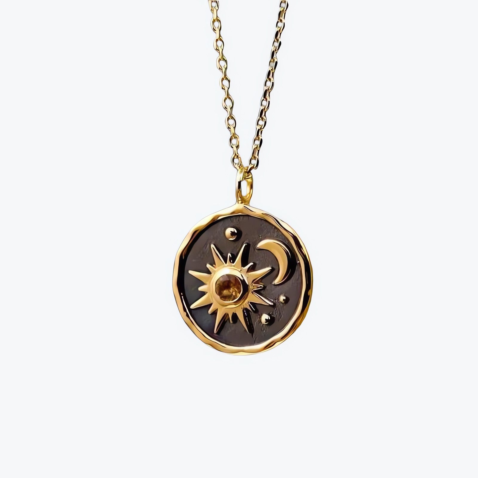 Sun Moon Charm Necklace - KAYSMAR