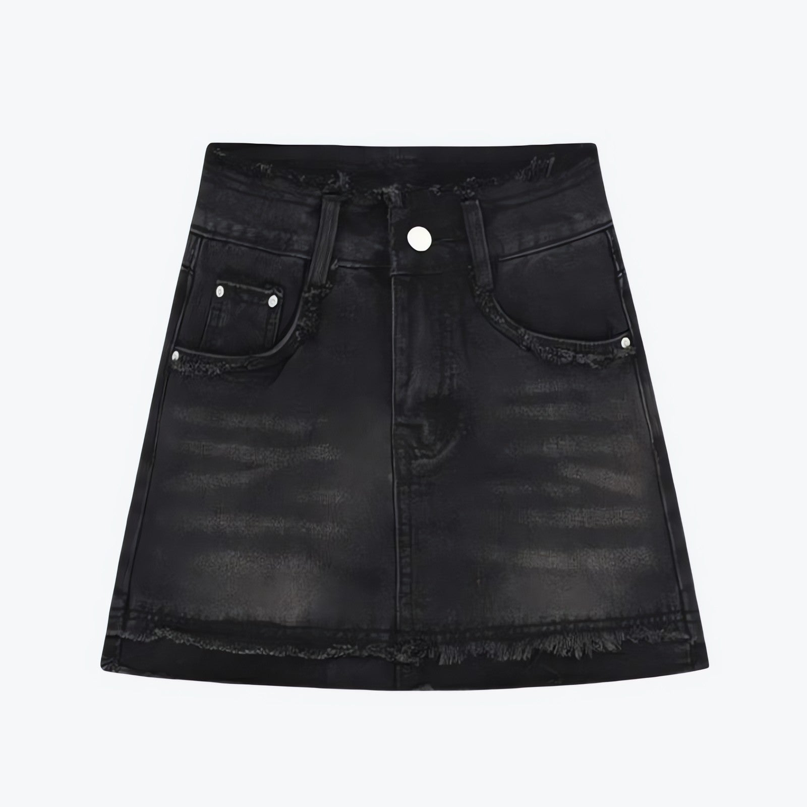 Tasseled Denim Mini Skort - KAYSMAR