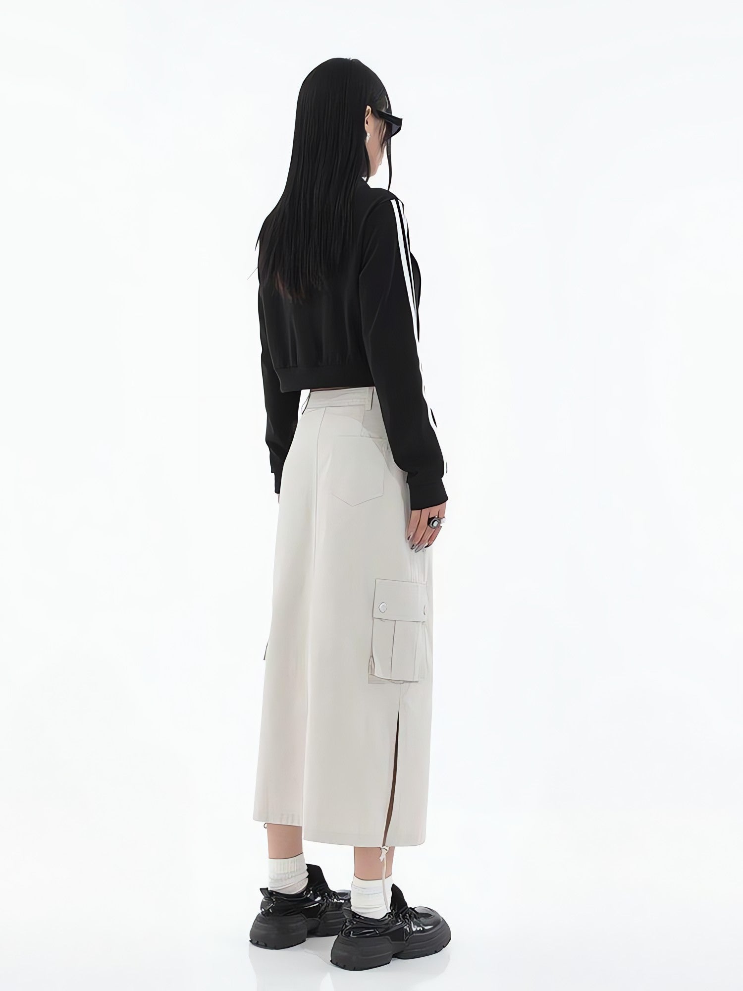Tech Parachute Maxi Skirt - KAYSMAR