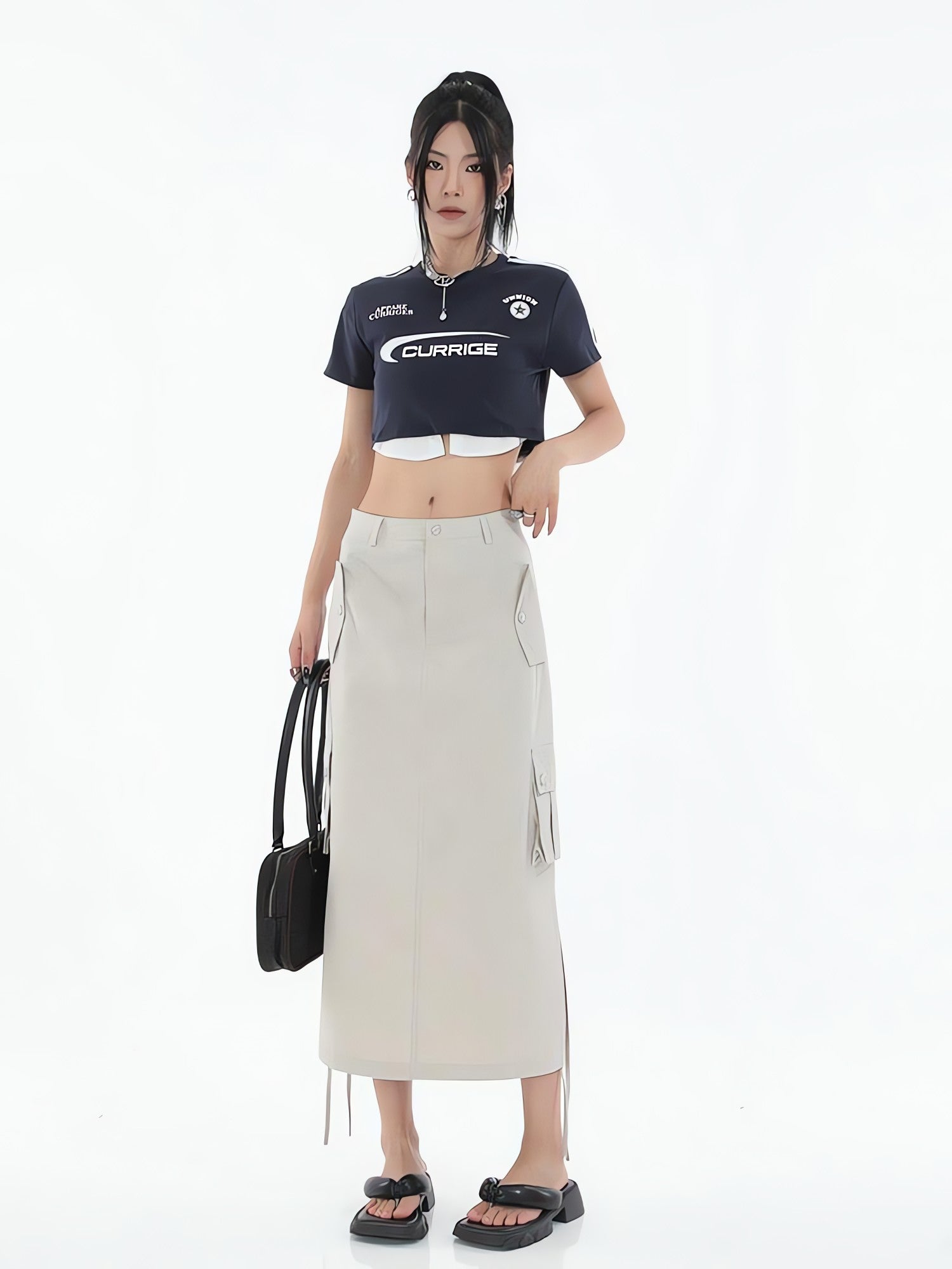 Tech Parachute Maxi Skirt - KAYSMAR