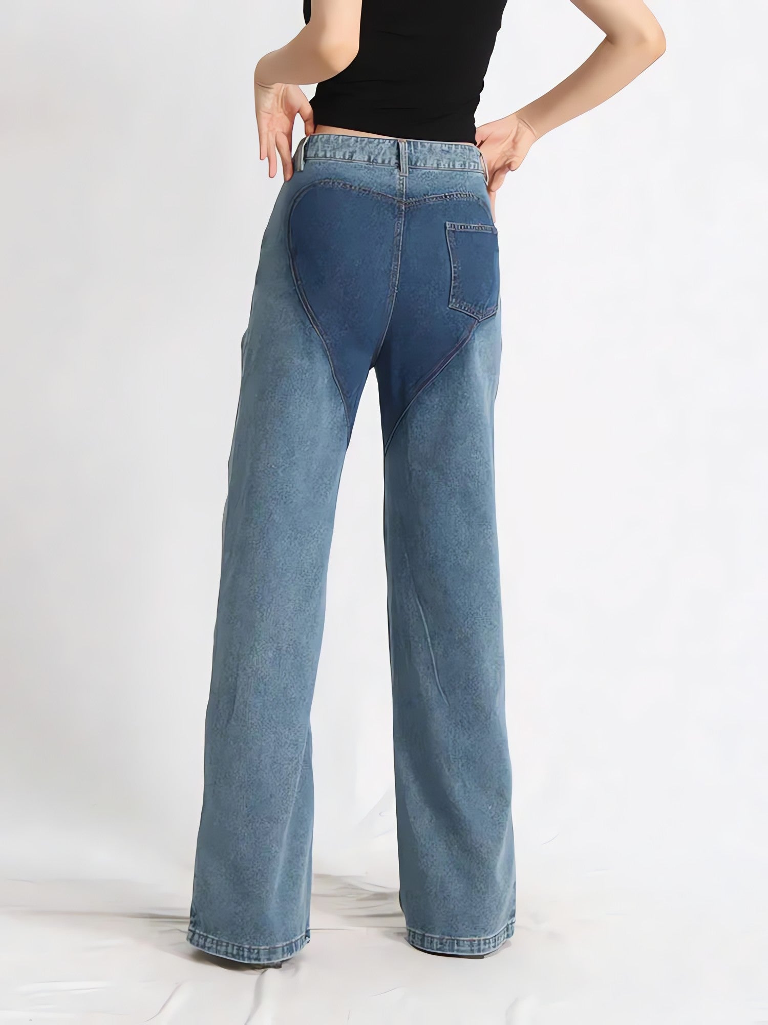 Two Different Denim Cut Out Jeans - KAYSMAR
