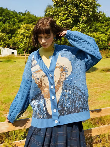 Van Gogh Self Portrait Cardigan - KAYSMAR