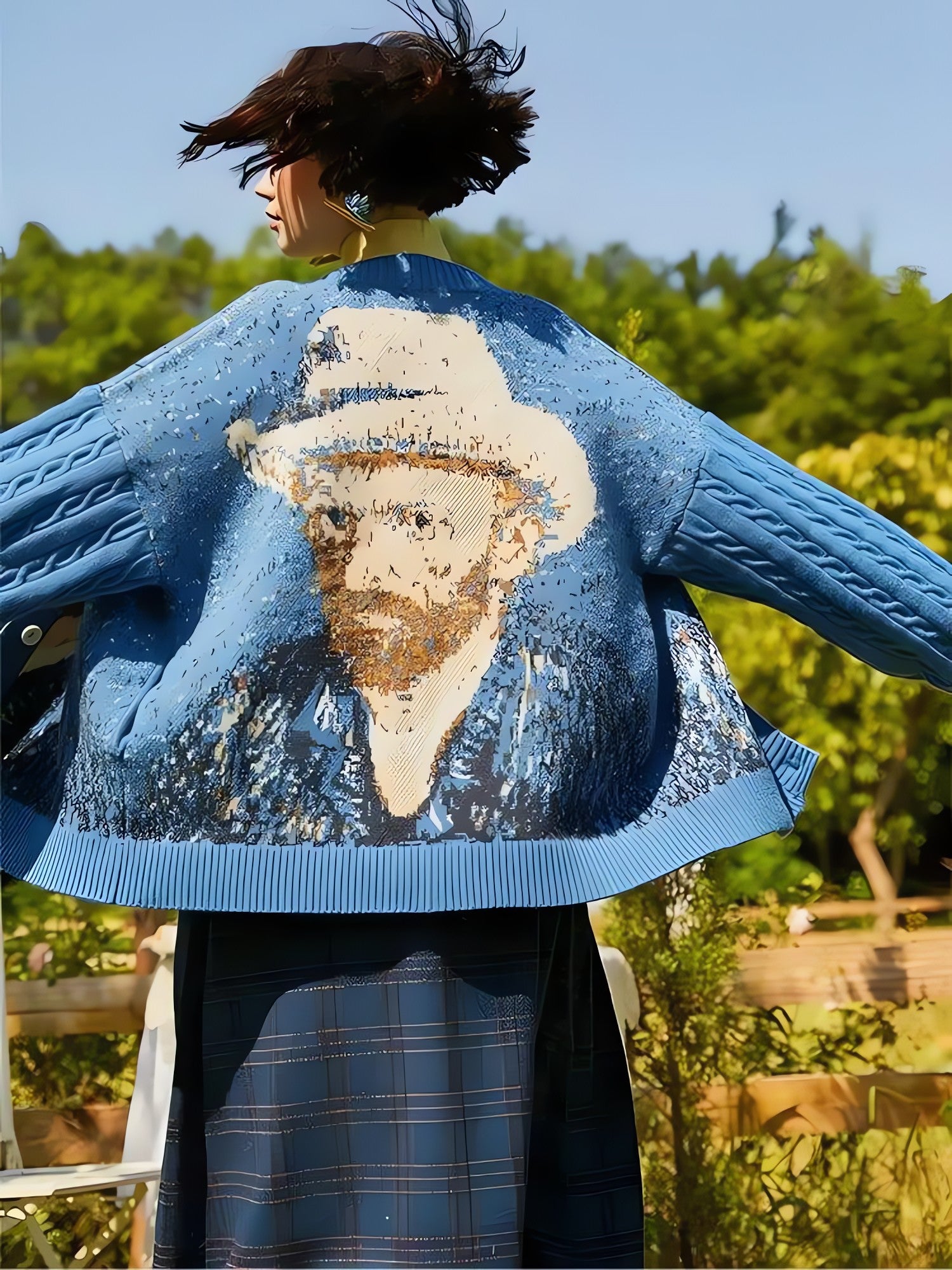 Van Gogh Self Portrait Cardigan - KAYSMAR