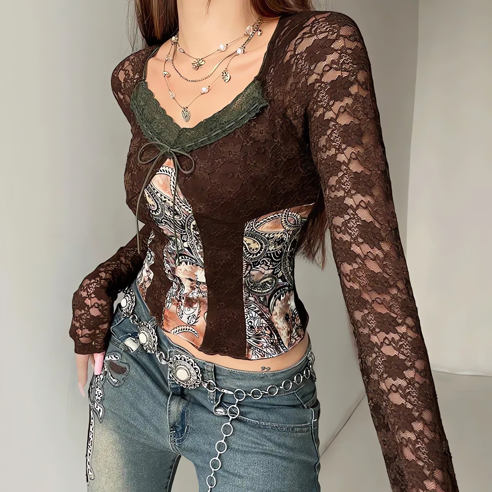 Vintage Bohemian Lace Top