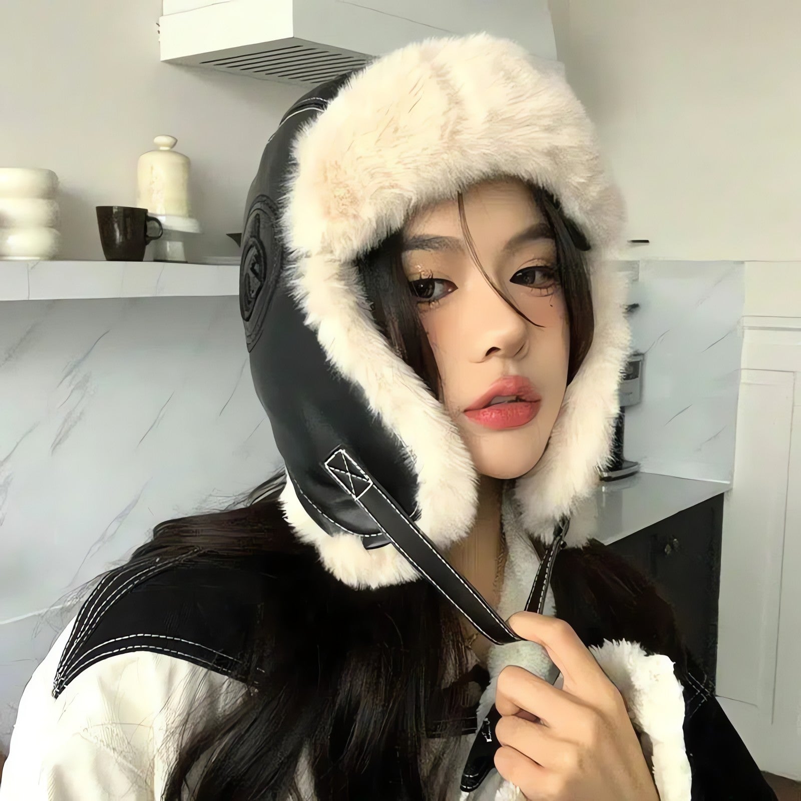 Vintage Faux Fur Aviator Hat - KAYSMAR