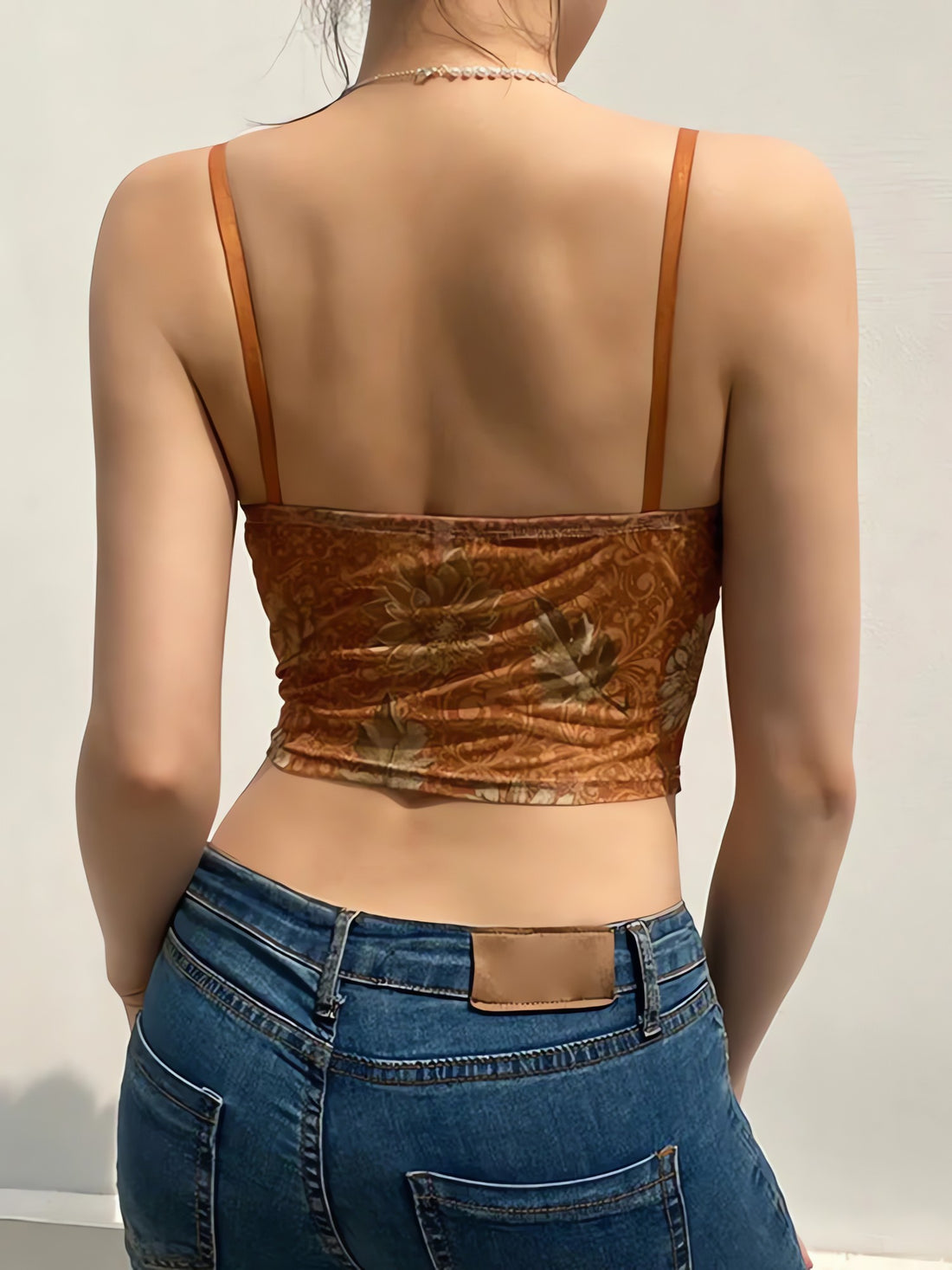 Vintage Floral Crop Top