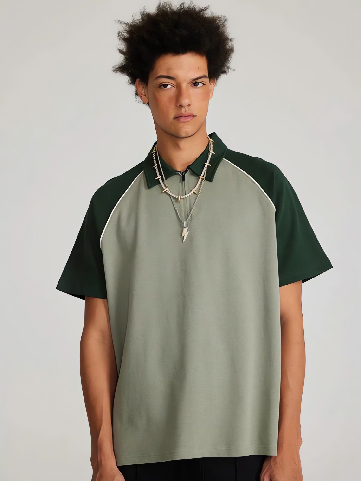 Vintage Half Zip-Up Polo Tee - KAYSMAR