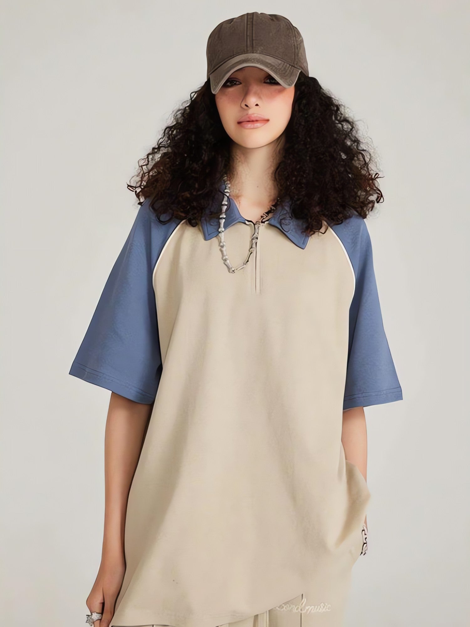 Vintage Half Zip-Up Polo Tee - KAYSMAR