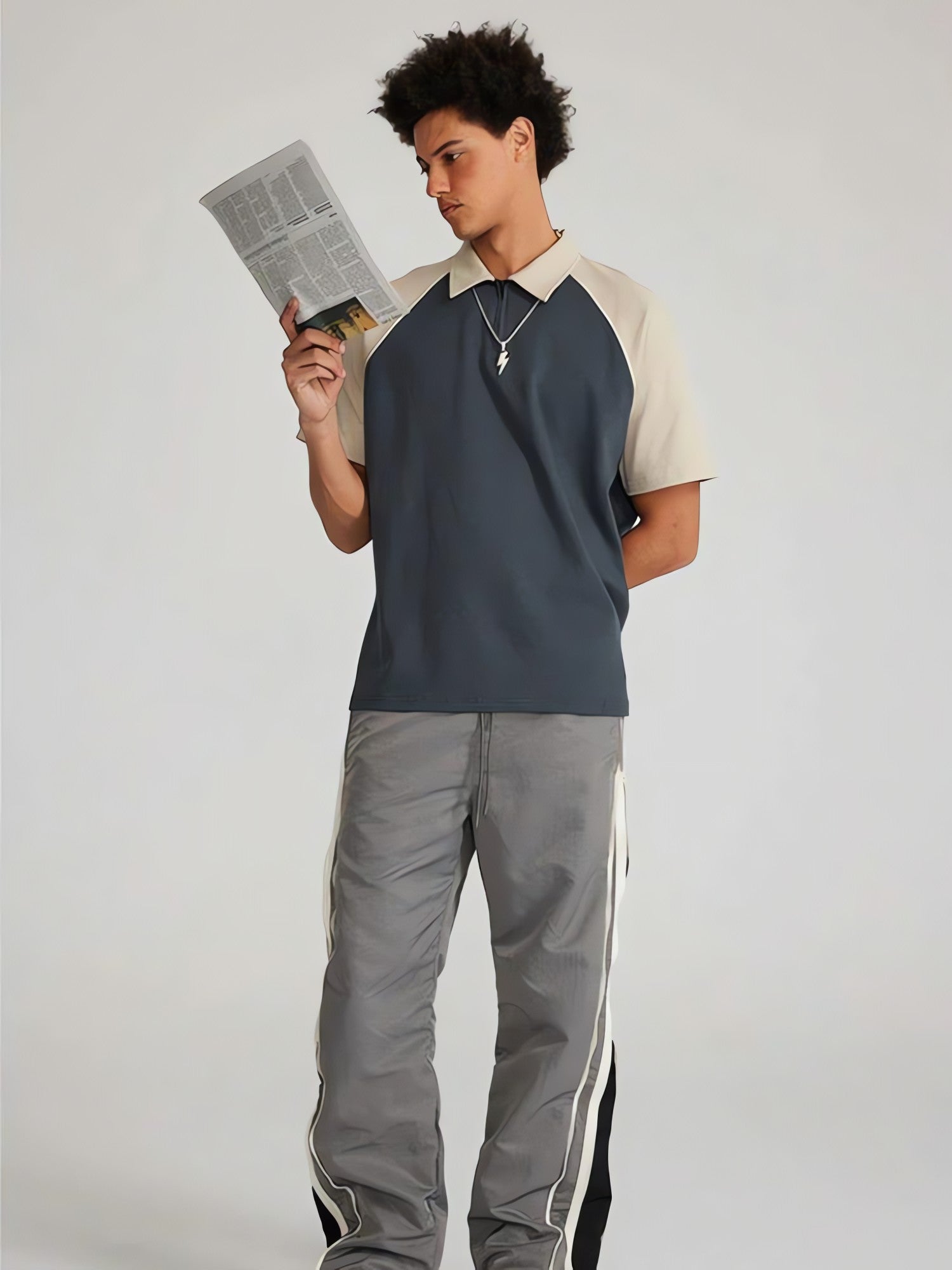 Vintage Half Zip-Up Polo Tee - KAYSMAR