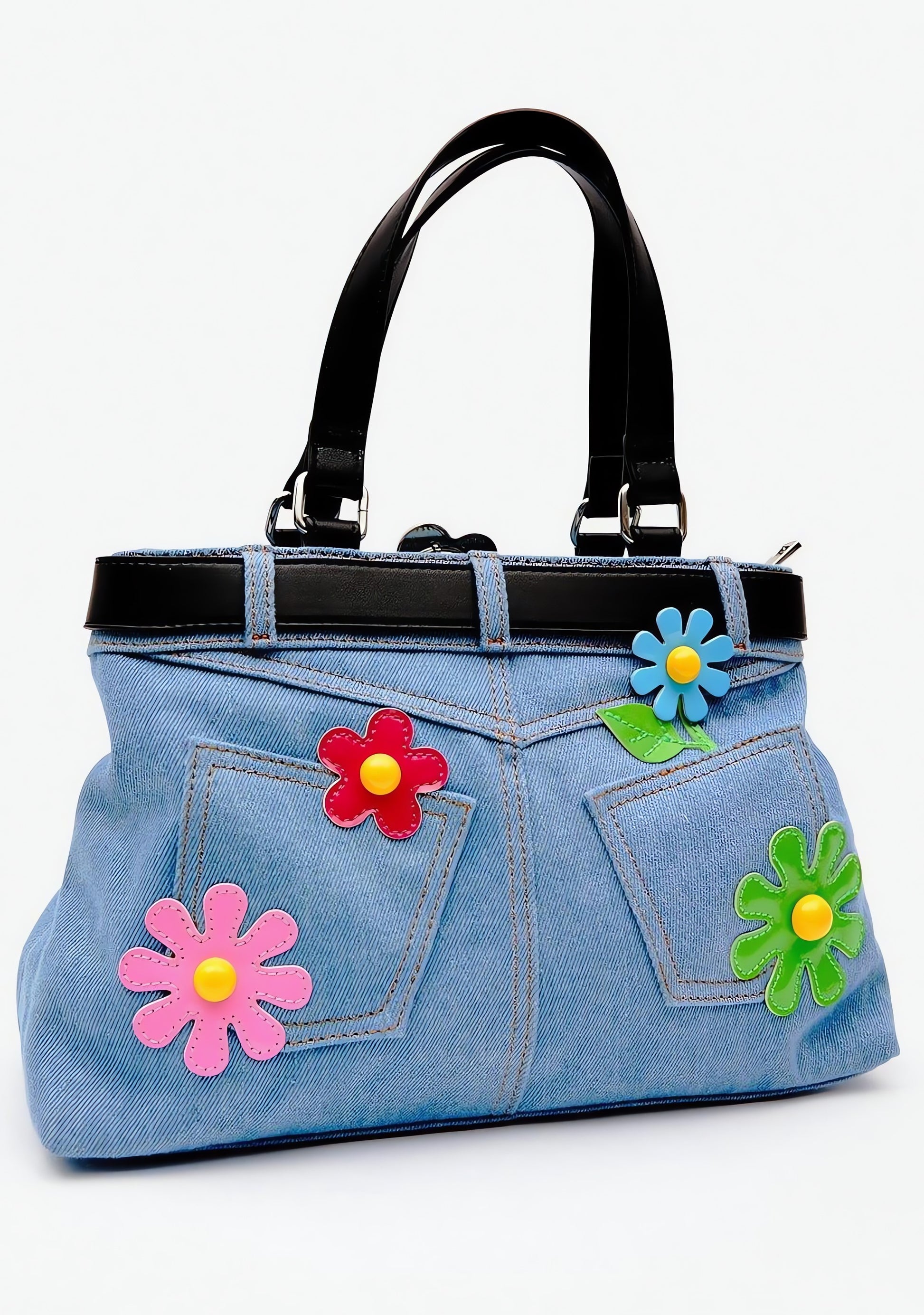 Weirdcore Belted Denim Handbag - KAYSMAR