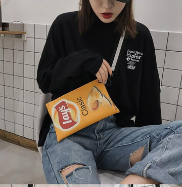 Weirdcore Lays Chips Crossbody Bag - KAYSMAR