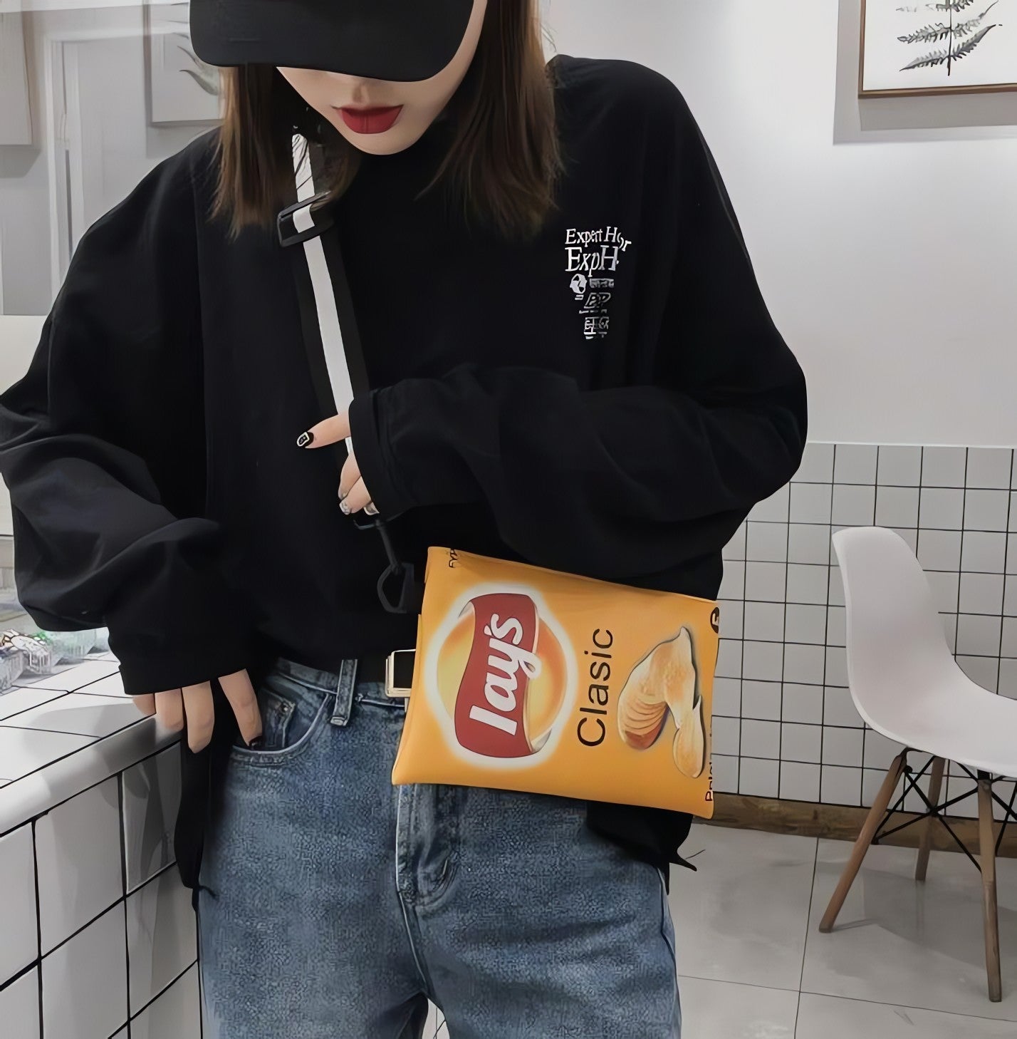 Weirdcore Lays Chips Crossbody Bag - KAYSMAR