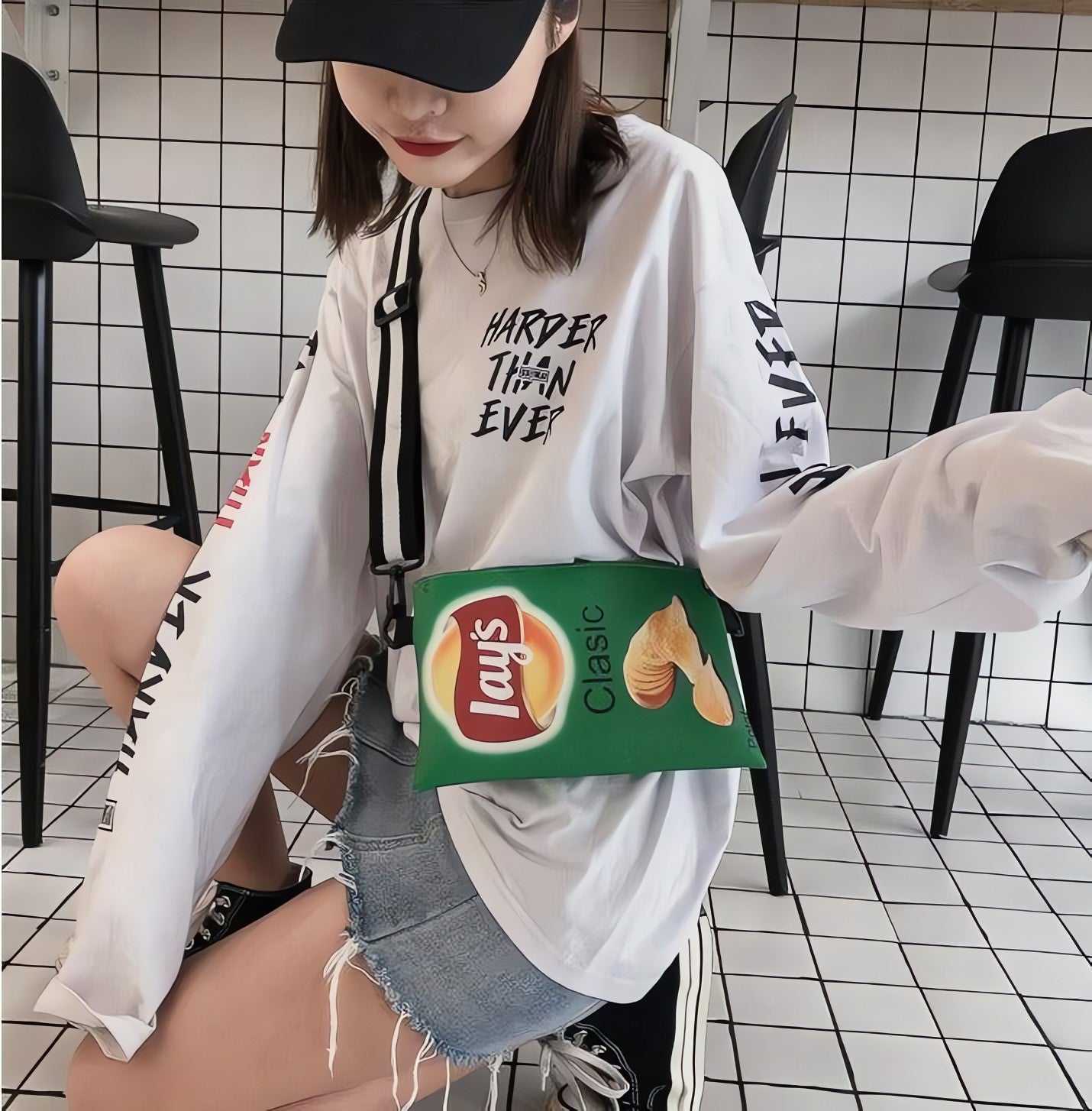 Weirdcore Lays Chips Crossbody Bag - KAYSMAR