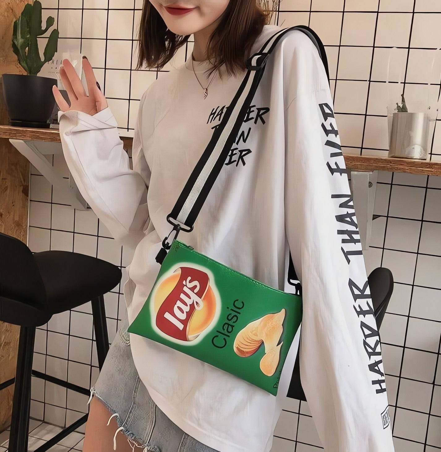 Weirdcore Lays Chips Crossbody Bag - KAYSMAR