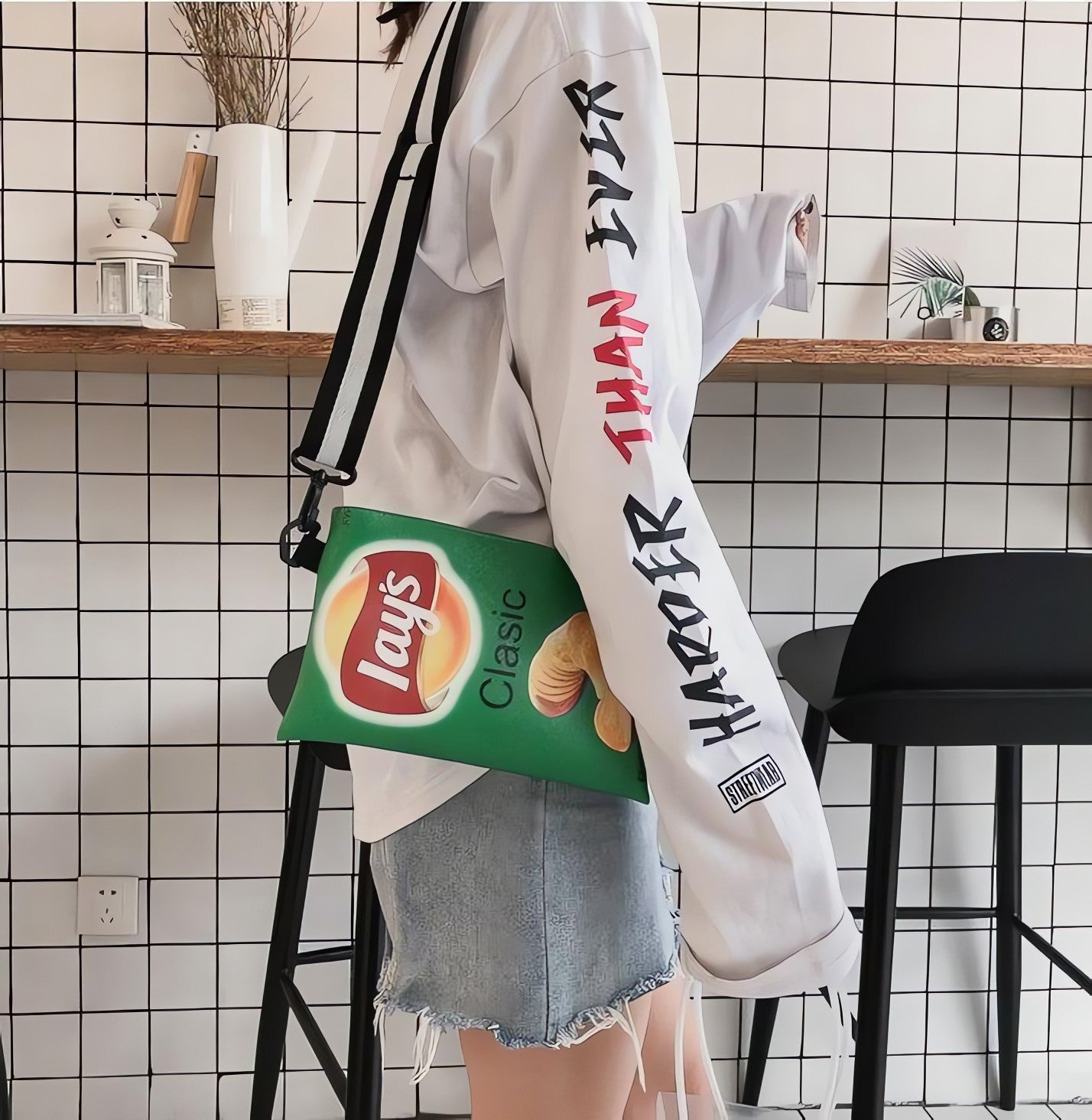 Weirdcore Lays Chips Crossbody Bag - KAYSMAR