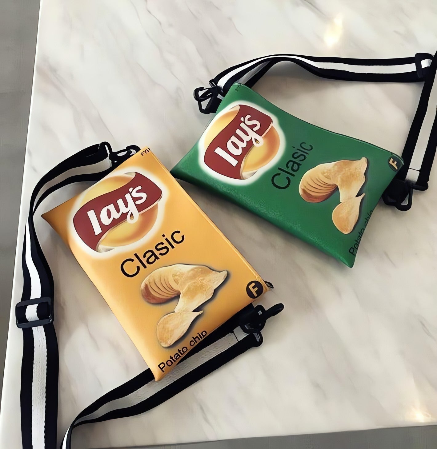 Weirdcore Lays Chips Crossbody Bag - KAYSMAR