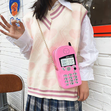 Weirdcore Retro Mobile Phone Shaped Handbag - KAYSMAR