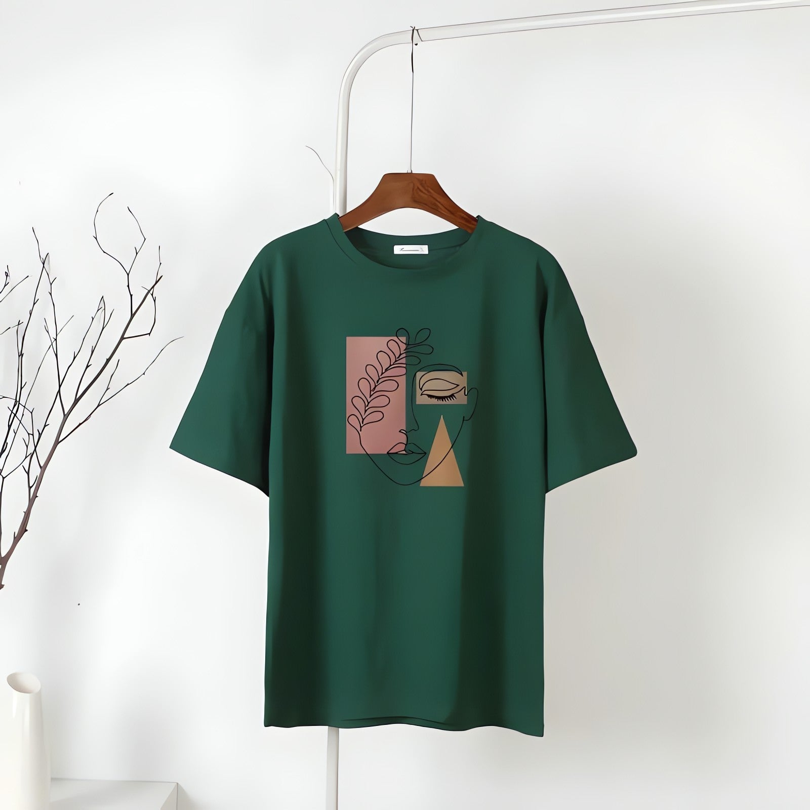 Woman Face Minimal Tee - KAYSMAR