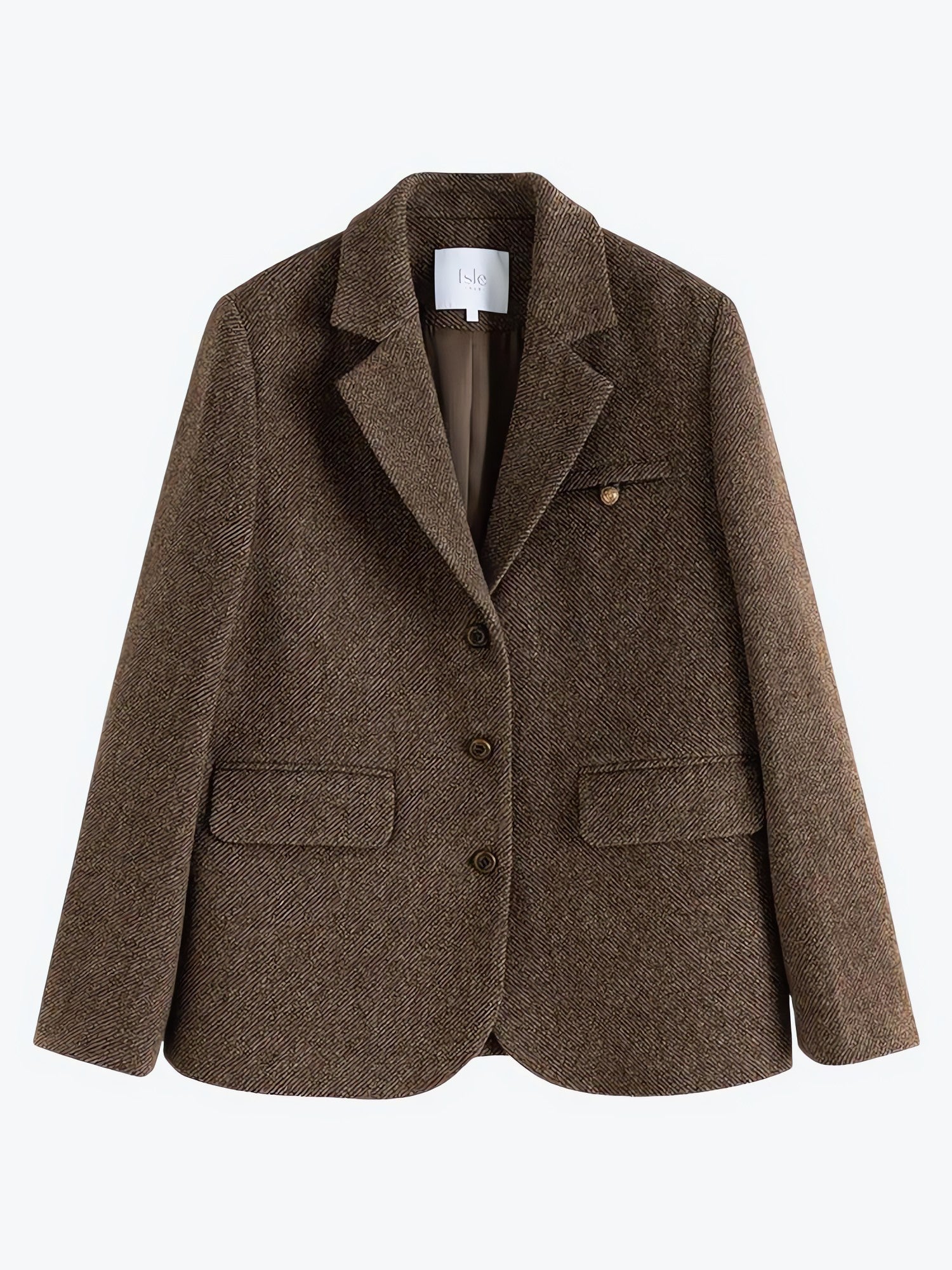 Wool Blazer Jacket & Mini Skirt Two Piece Set - KAYSMAR