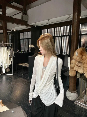 Wrap Lace Blouse - KAYSMAR