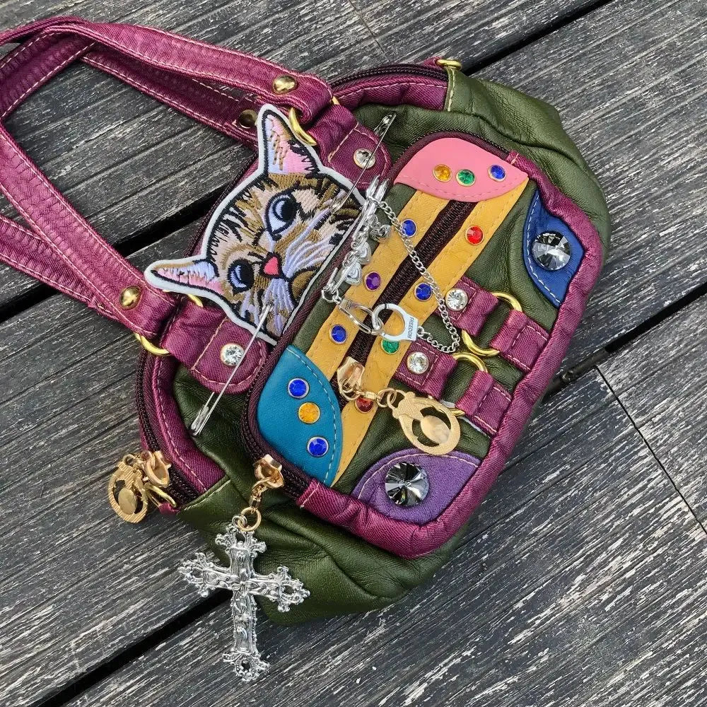 Y2K Cat Embroidered Bag - KAYSMAR