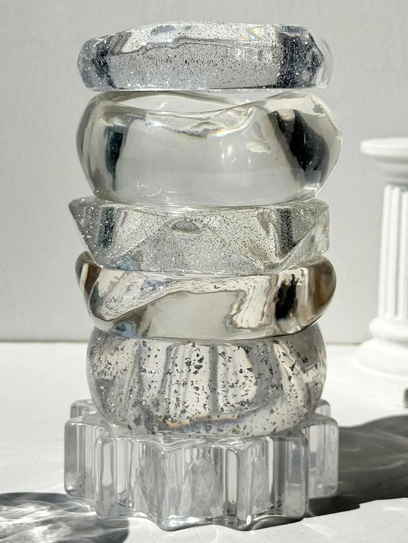 Y2K Clear Resin Bracelet - KAYSMAR