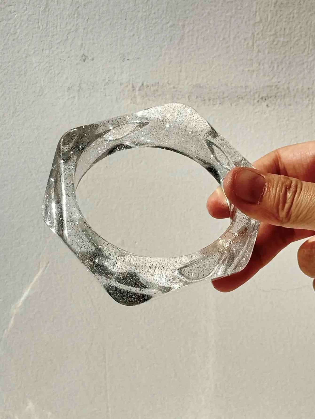 Y2K Clear Resin Bracelet - KAYSMAR