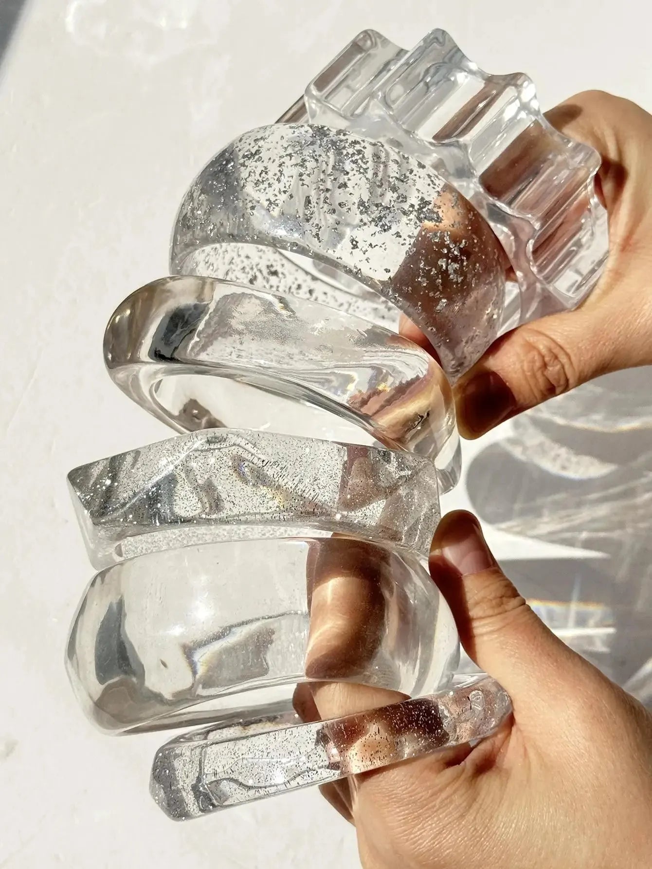 Y2K Clear Resin Bracelet - KAYSMAR