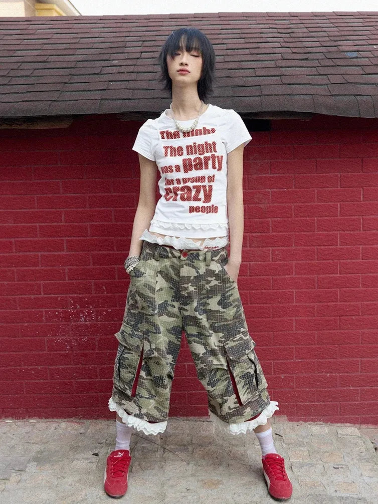 Y2K Crazy Party Graphic Tee - KAYSMAR