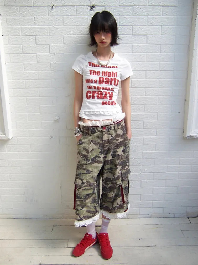 Y2K Crazy Party Graphic Tee - KAYSMAR