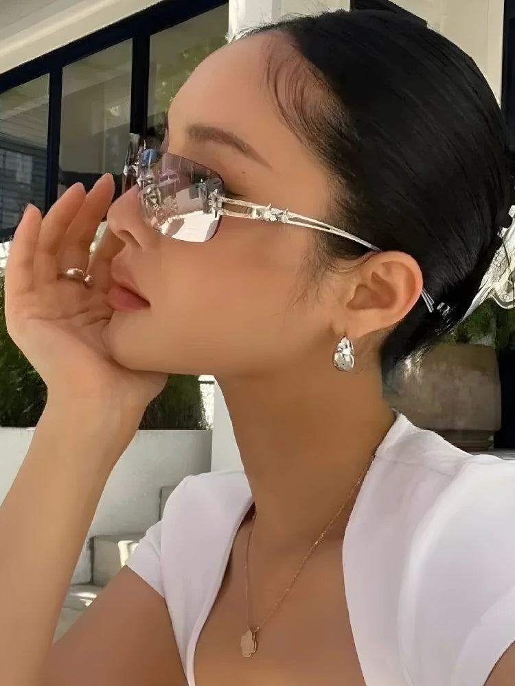 Y2K No Frame Sunglasses - KAYSMAR