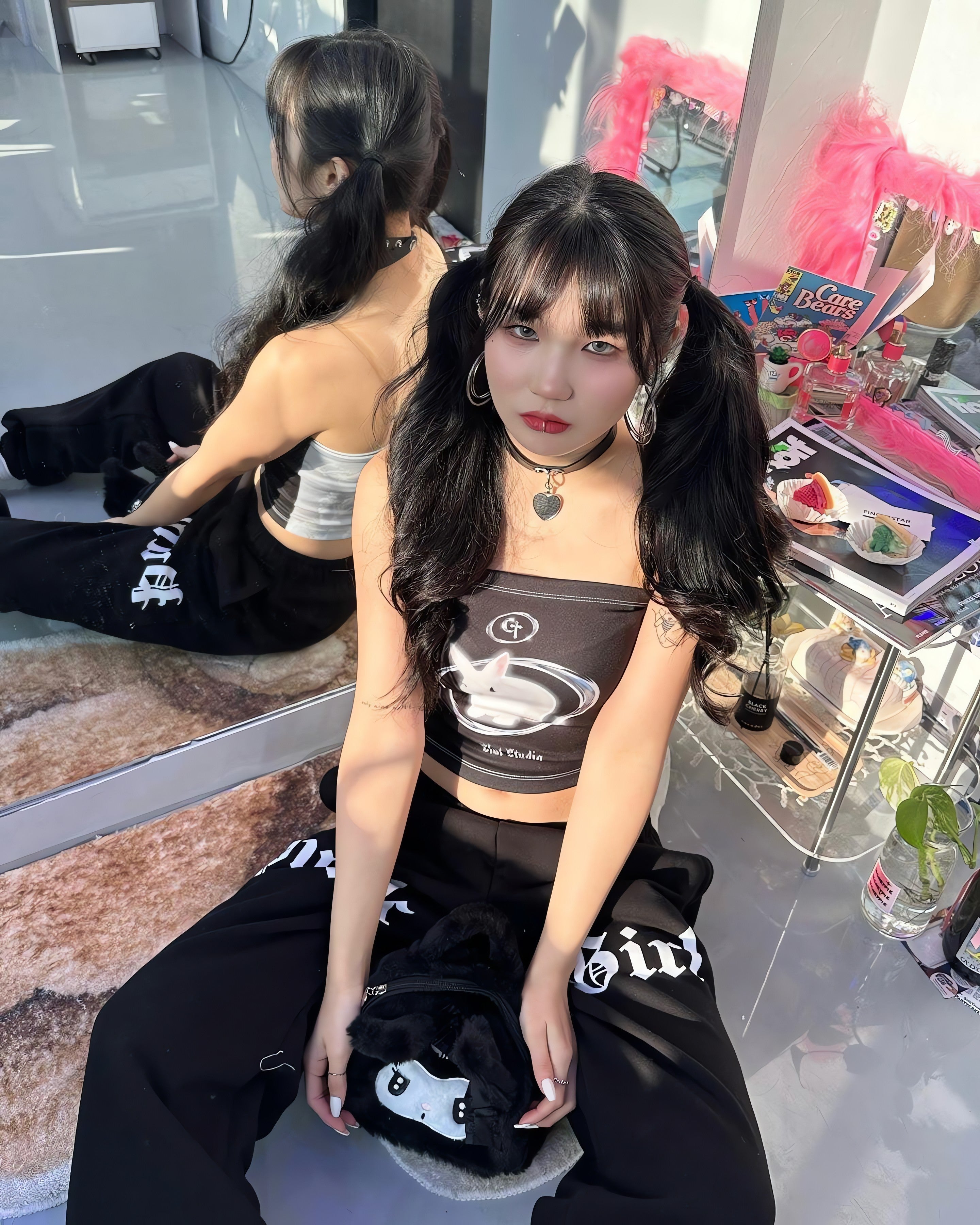 Y2K Bat Rabbit Tube Top - KAYSMAR