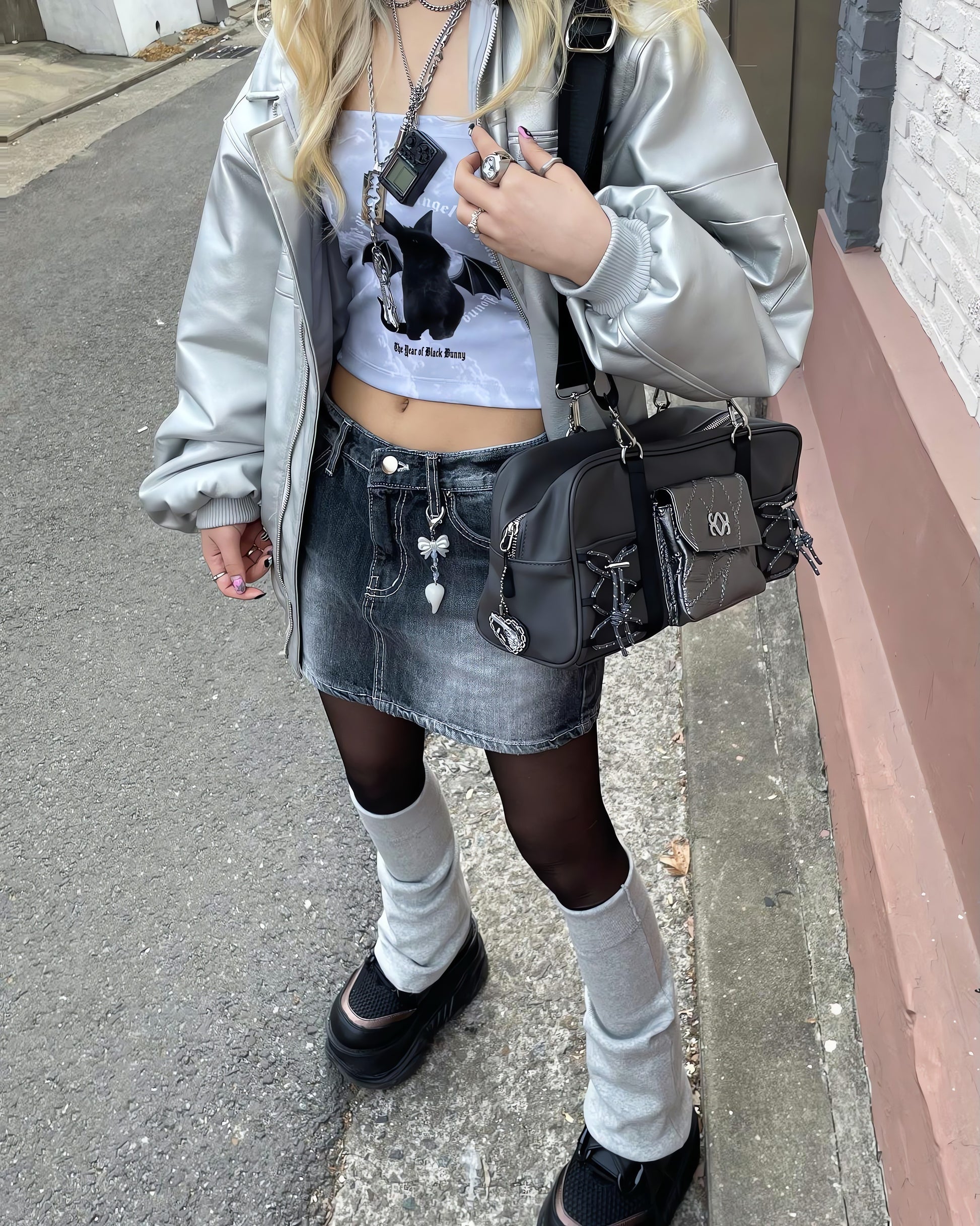 Y2K Bat Rabbit Tube Top - KAYSMAR