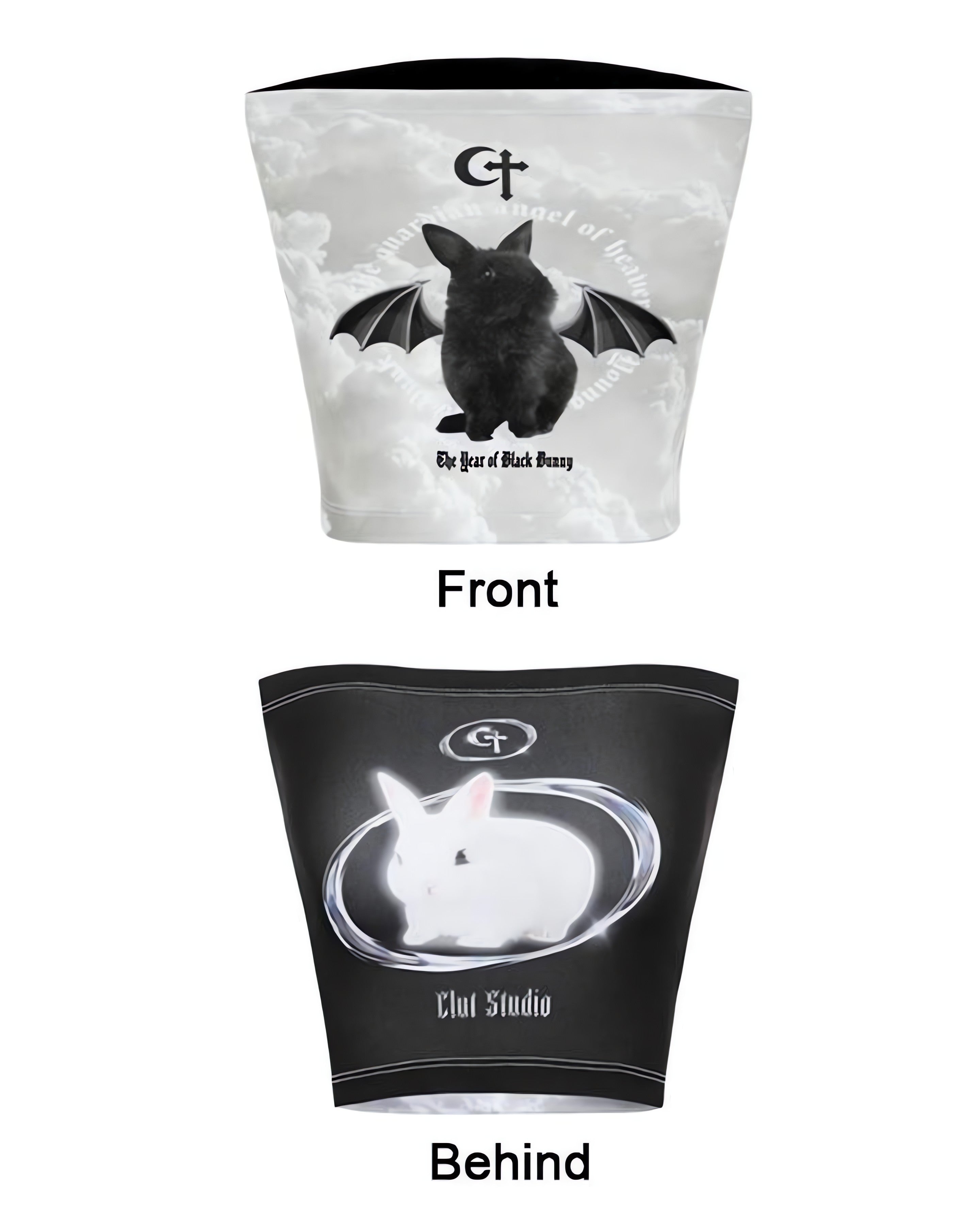 Y2K Bat Rabbit Tube Top - KAYSMAR