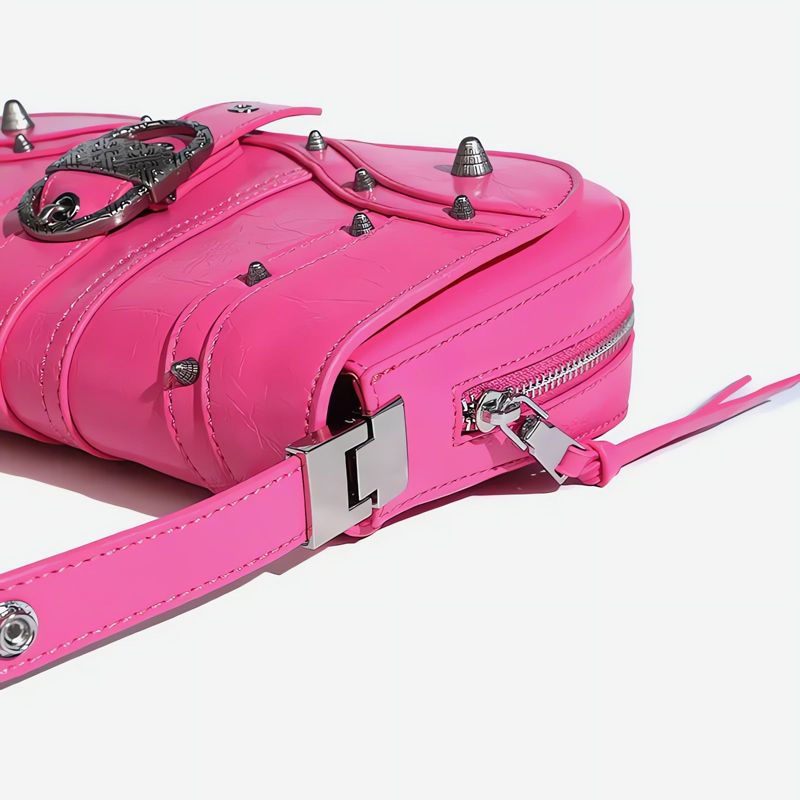 Y2K Candy Belted Baguette Bag - KAYSMAR