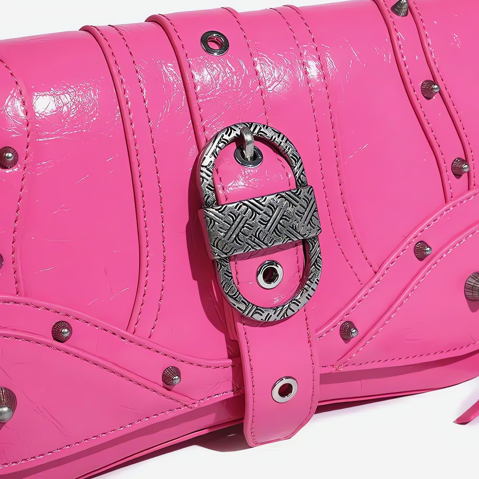 Y2K Candy Belted Baguette Bag - KAYSMAR