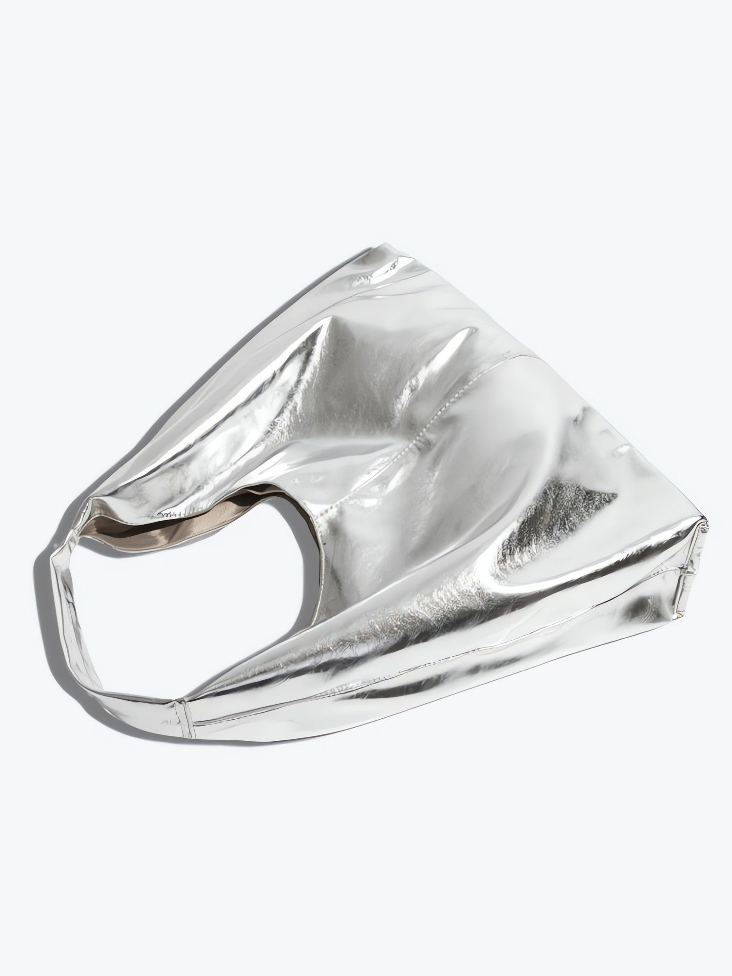 Y2K Faux Patent Leather Hobo Bag - KAYSMAR