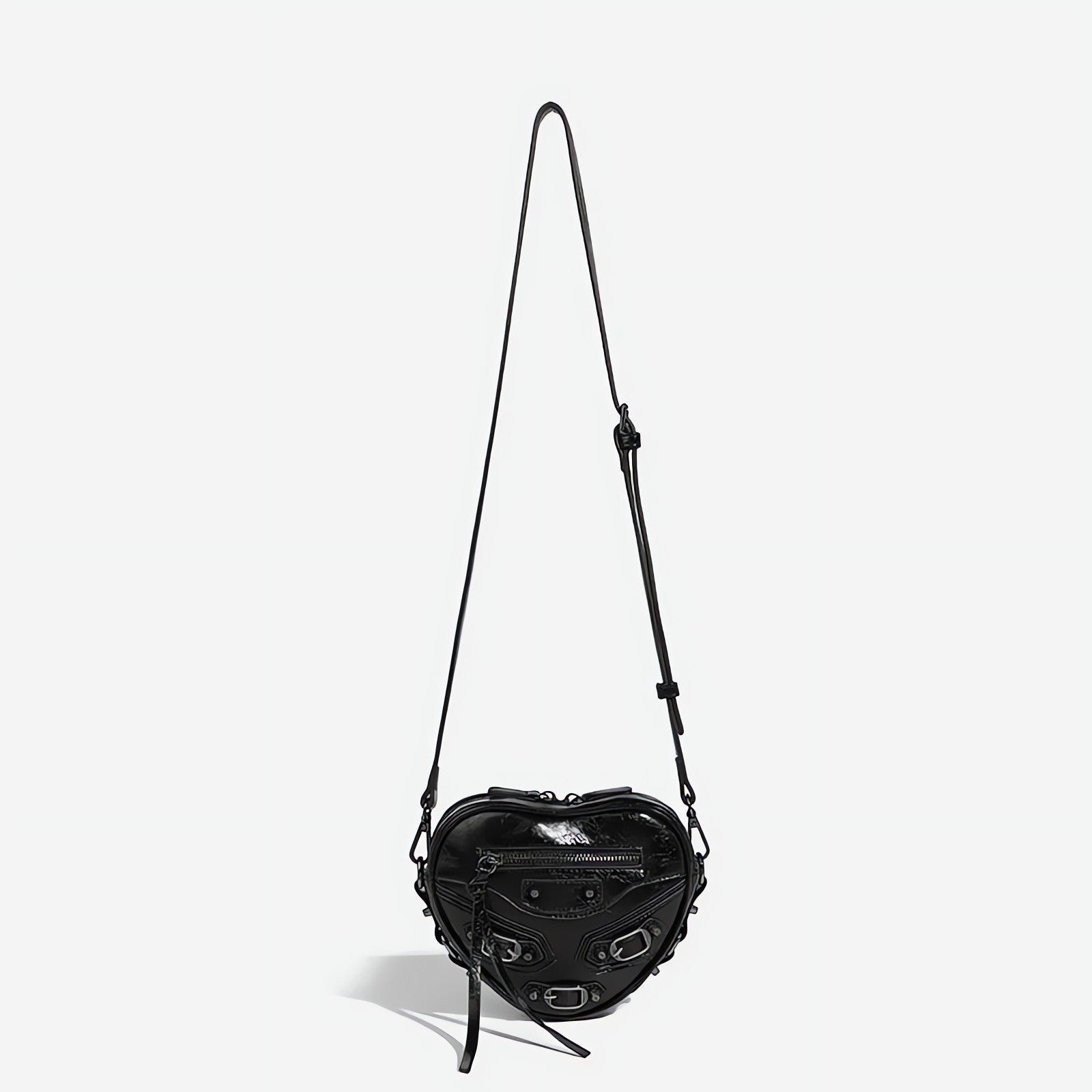 Y2K Grunge Belted Heart Shaped Bag - KAYSMAR