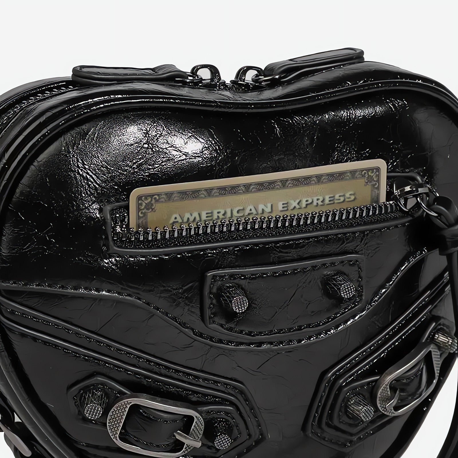 Y2K Grunge Belted Heart Shaped Bag - KAYSMAR