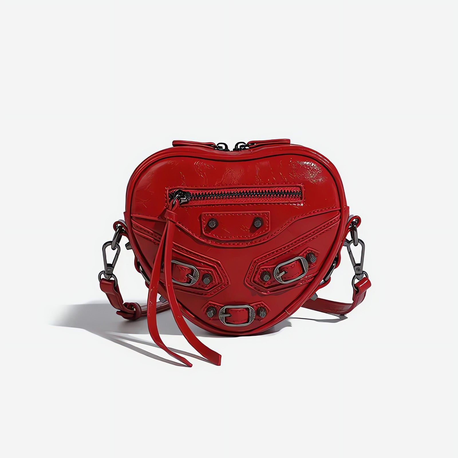 Y2K Grunge Belted Heart Shaped Bag - KAYSMAR