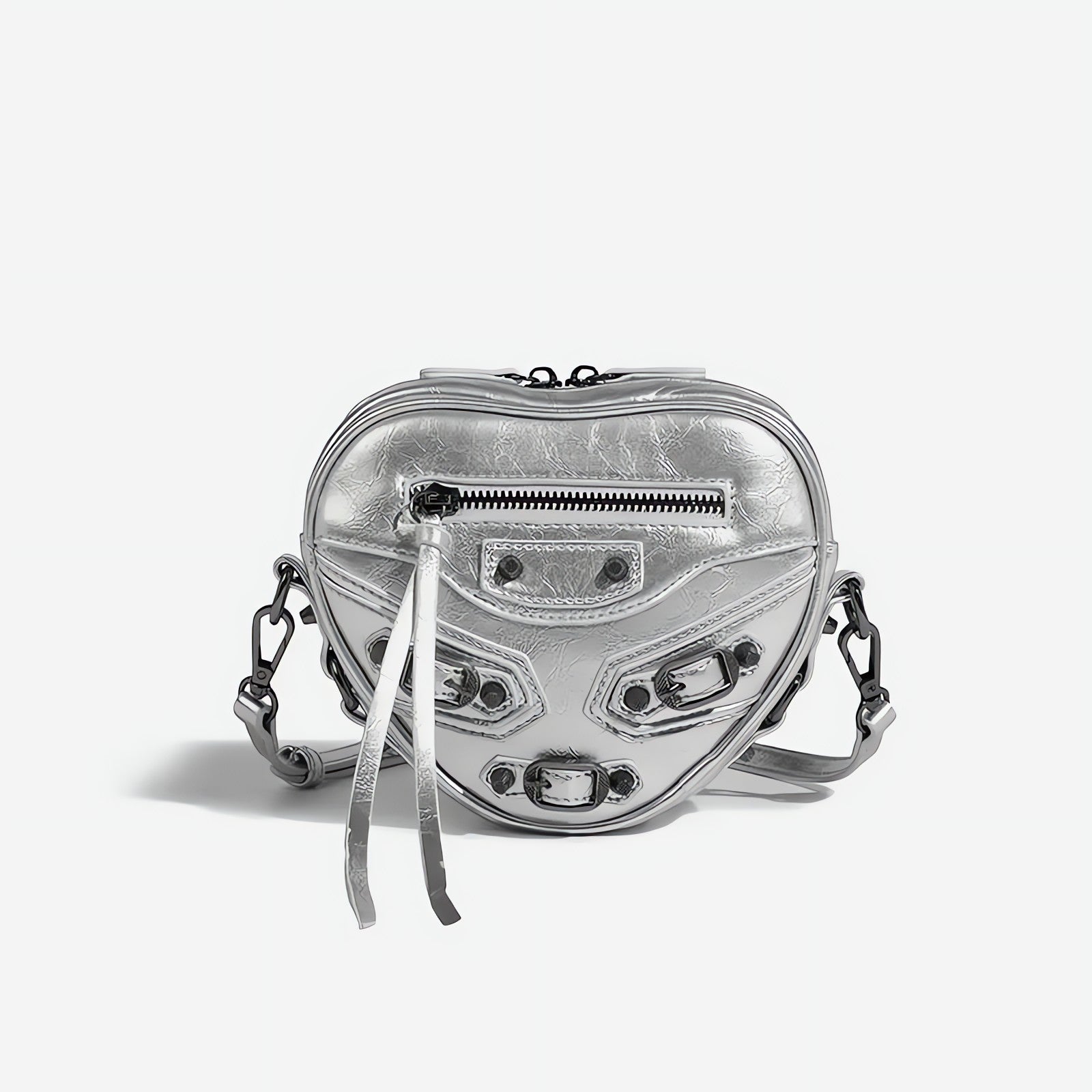 Y2K Grunge Belted Heart Shaped Bag - KAYSMAR
