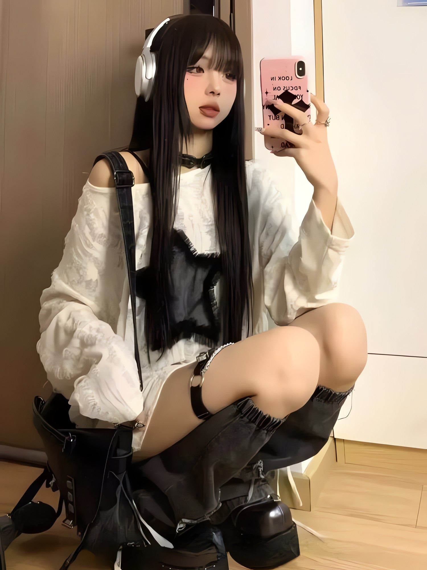 Y2K Grunge Star Distressed Sweater - KAYSMAR