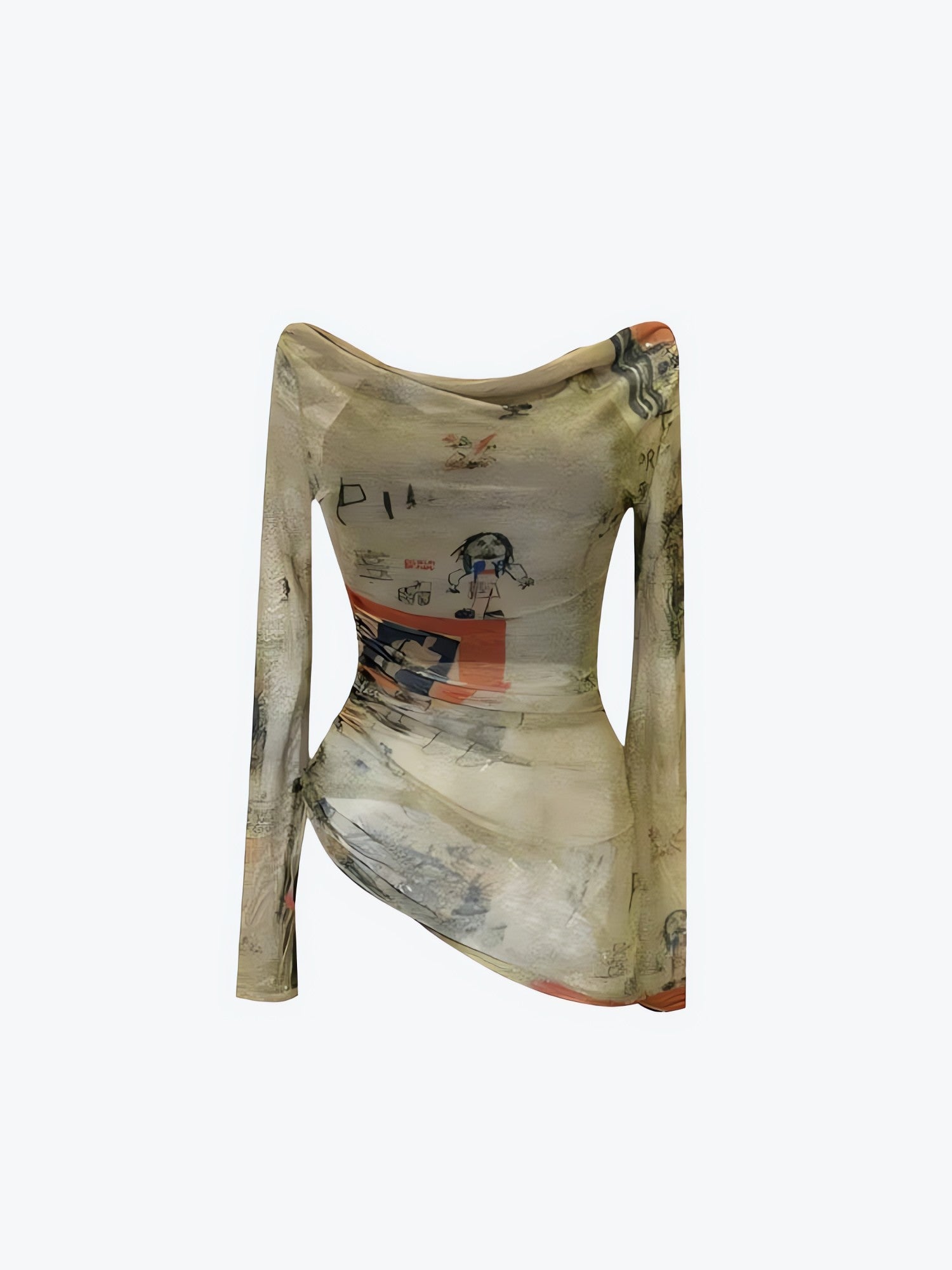 Y2K Off Shoulder Asymmetric Top - KAYSMAR