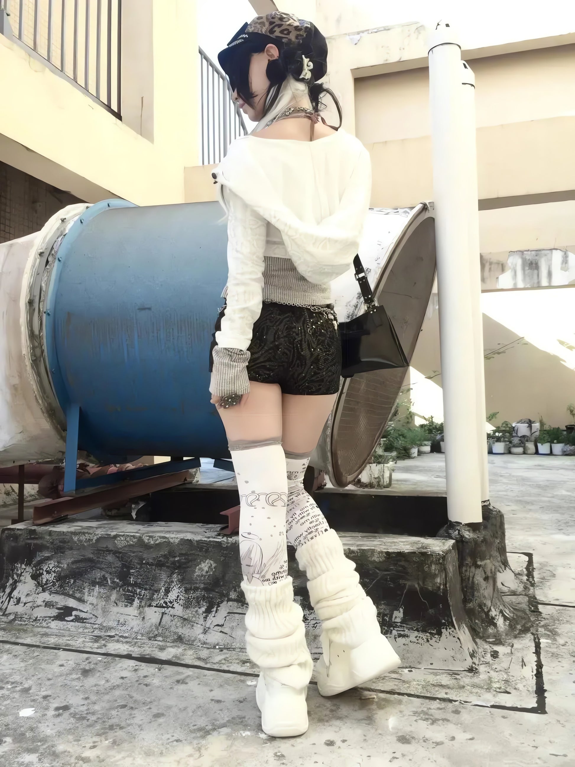 Y2K Rhinestone Layered Cardigan - KAYSMAR